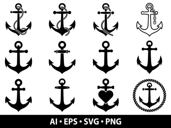 Anchor SVG Bundle: Essential Nautical Graphics for Modern Crafters