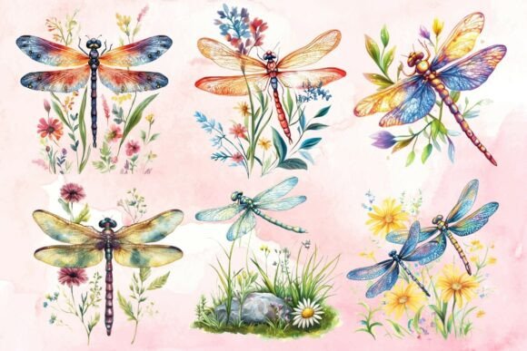 Bring Nature Indoors with Summer Dragonfly Garden Clipart