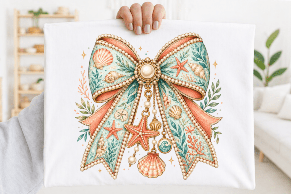 Coastal Pearl Bow: Elevate Your Beach Designs