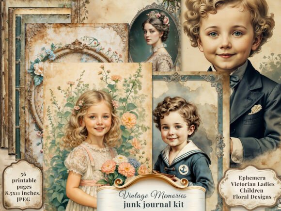 Crafting Timeless Stories with Vintage Memories Junk Journal Kit