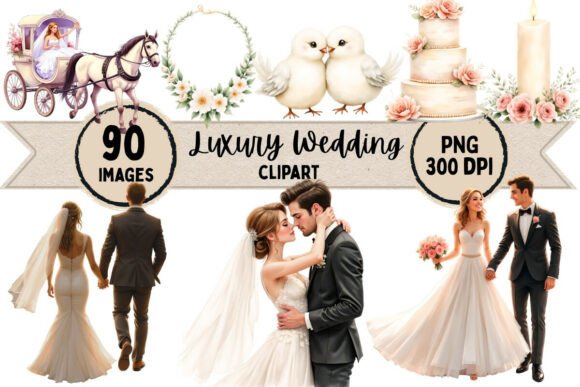 Curating Elegance: The Power of Luxury Wedding Clipart