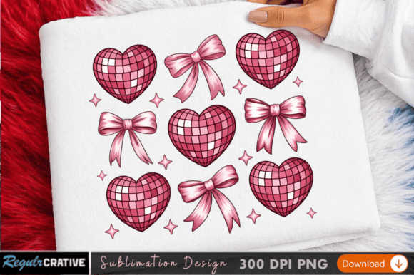 Elegant Red Hearts and Ribbon Sublimation: A Designer's Guide