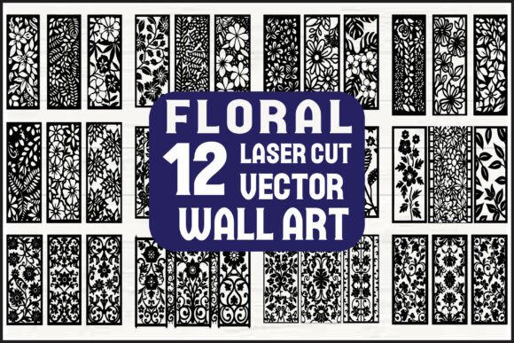 Elevate Your Craft with a Floral Laser Cut Wall Art Bundle