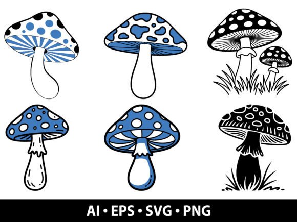 Enchant Your Designs with a Mushroom SVG Bundle