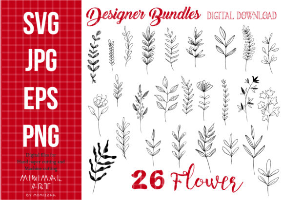Flower Clip-art Wall Art Bundle: Elevate Your Designs