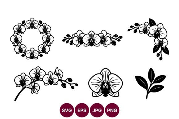 Orchid Line Art: Elegant Botanical Vectors for Every Project