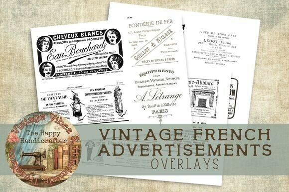 Timeless Charm: Using Vintage French Advertisements Overlays