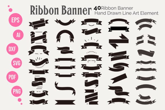 Timeless Elegance: The 50 Ribbon Banner SVG Bundle