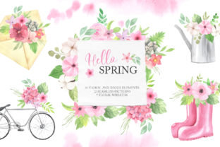 Watercolor Spring Florals: A Fresh Design Toolkit