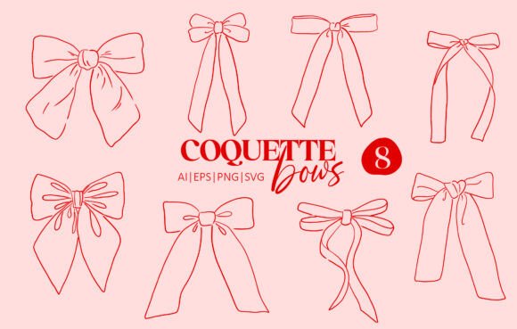 Whimsical Bows Clipart: Adding Elegance to Your Designs